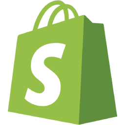 Логотип технології для розробки з використанням Shopify